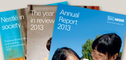 Publication du Rapport annuel et du Rapport Nestlé et la société 2013