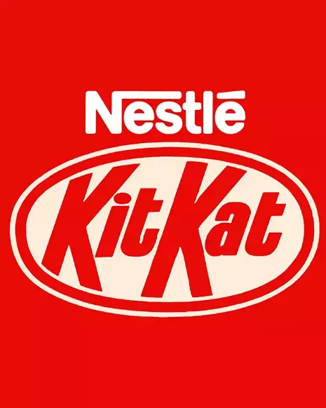 KitKat logo with Nestlé logo 