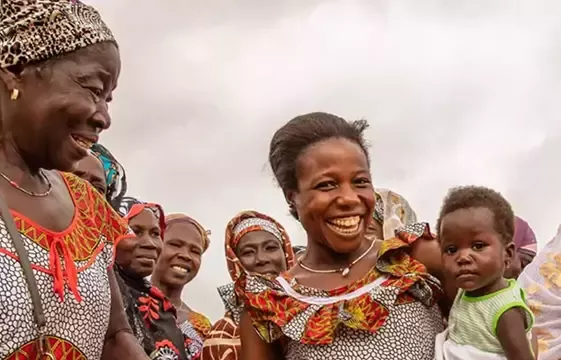Smiling people